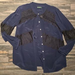 Silk the letter blouse